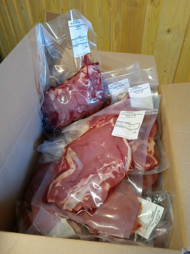 nos colis de viande de veau