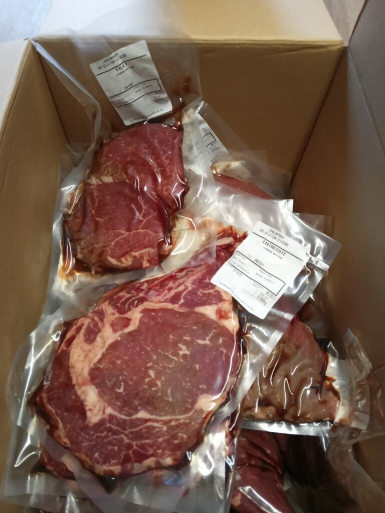 nos colis de viande de boeuf